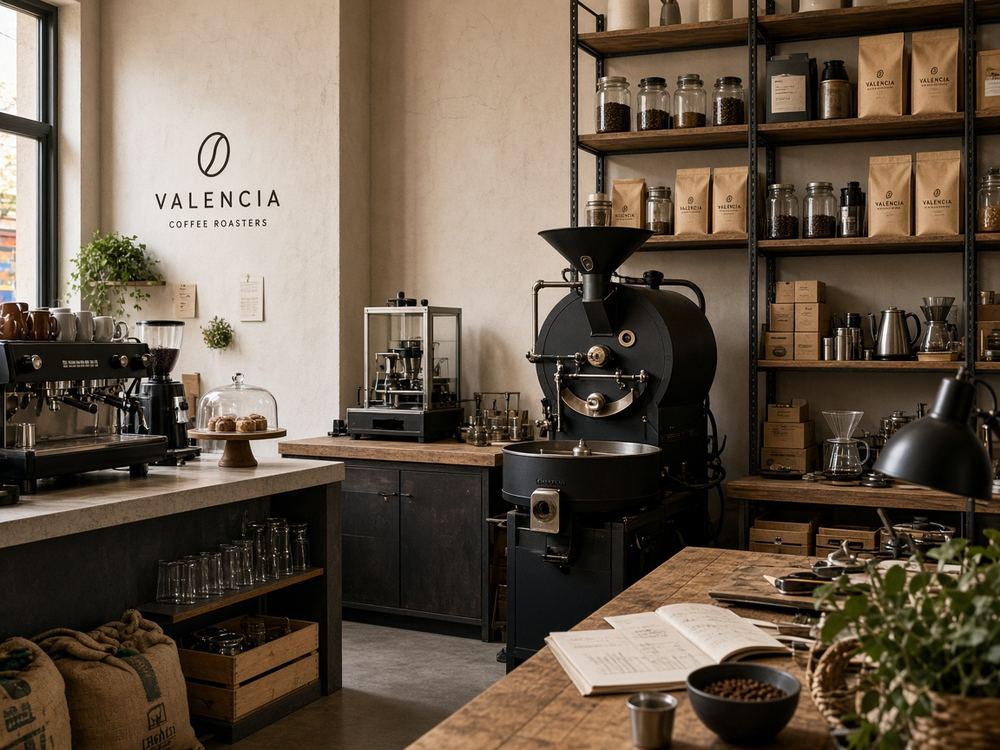 About the Coffee shop / small specialty roastery studio at Bikenook House
