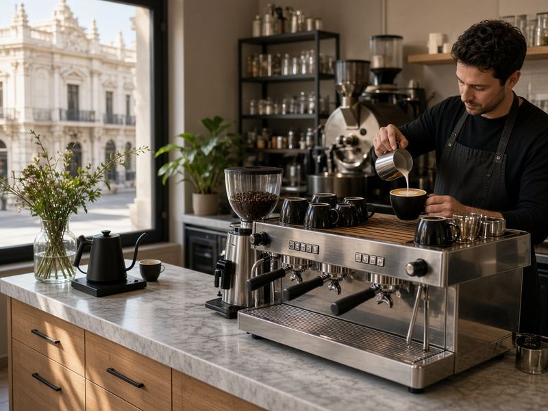 Espresso bar at Bikenook House